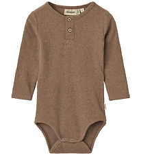 Wheat Bodysuit l/s - Benny - Coffee Melange