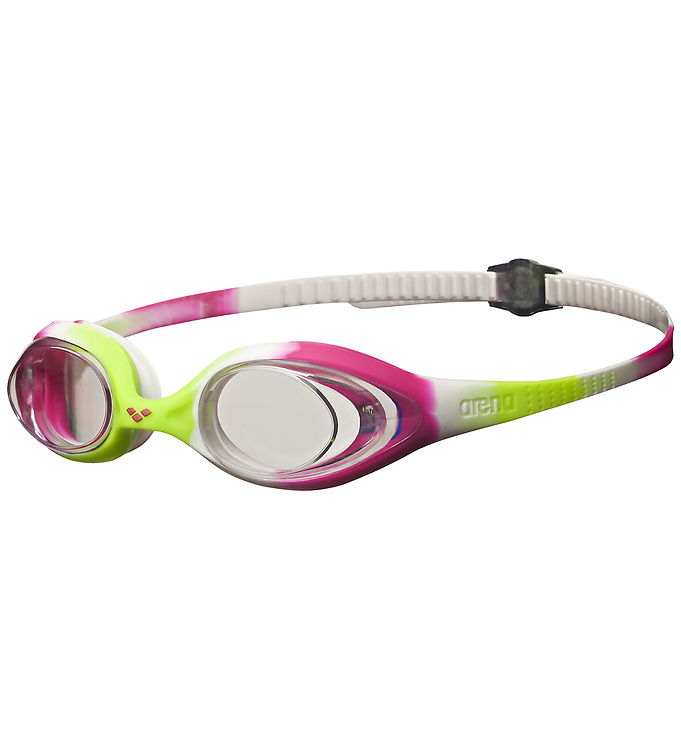 Arena Svømmebriller - Spider JR - Lime/Fuchsia/Hvid/Transparent