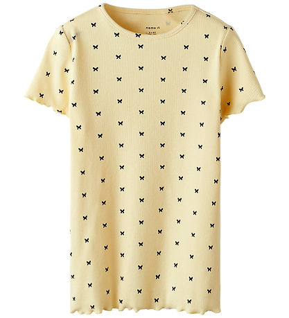 Name It T-shirt - Rib - NkfKarlia - Double Cream