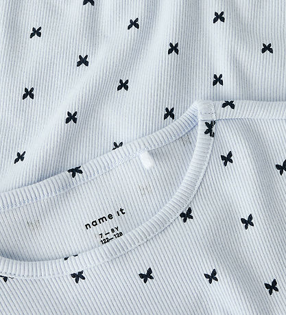 Name It T-shirt - Rib - NkfKarlia - Xenon Blue