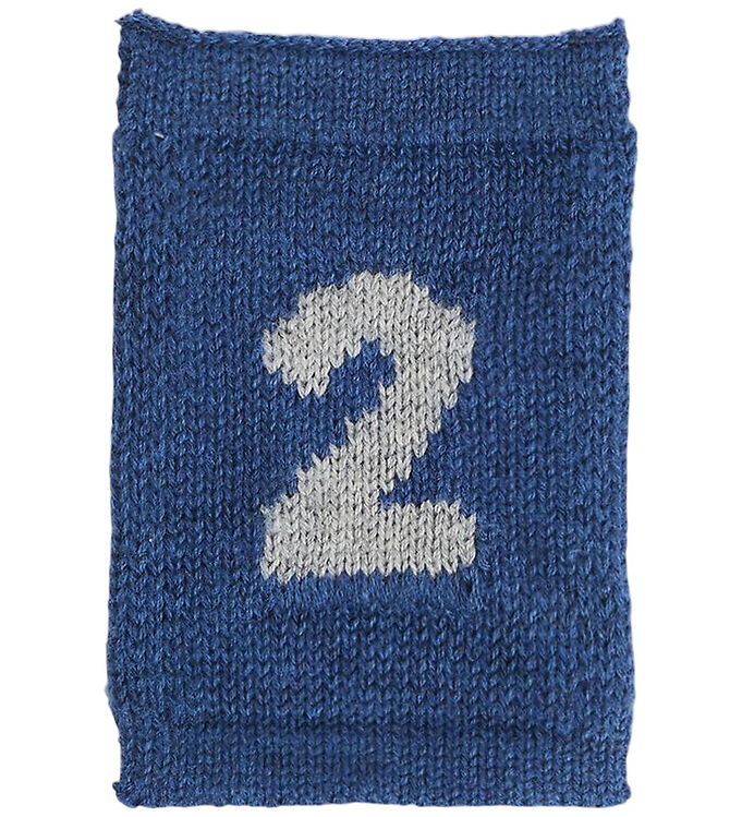 Smallstuff Strikket Flag - 2 - Blå Tal