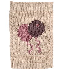 Smallstuff Strikket Flag - Fødselsdagsballoner - Rosa Motiv Smallstuff Strikket Flag - Fødselsdagsballoner - Rosa Motiv