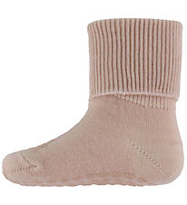 GoBabyGo Strømper - Non-Slip Socks - Merino Wool - Rose Dust