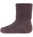 GoBabyGo Strømper - Non-Slip socks - Merino wool - Dark Purple D