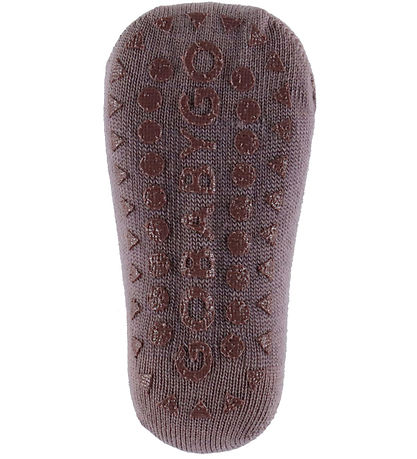 GoBabyGo Strømper - Non-Slip socks - Merino wool - Dark Purple D