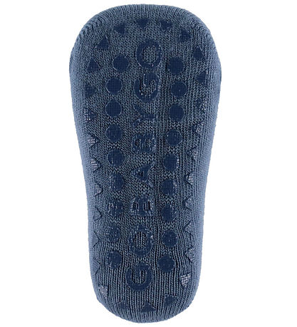 GoBabyGo Strømper - Noos - Bambus - Non-Slip Socks - Stone Blue