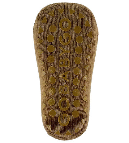 GoBabyGo Strømper - Bambus - Non-Slip Socks - Apple Cinnamon