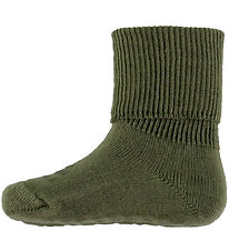 GoBabyGo Strømper - Bambus - Non-Slip Socks - Deep Lichen Green