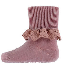 GoBabyGo Strømper - Uld - Non-Slip Socks - Woodrose
