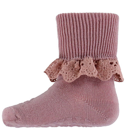 GoBabyGo Strømper - Uld - Non-Slip Socks - Woodrose
