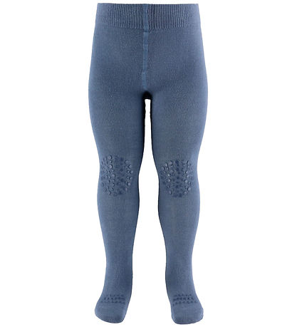 GoBabyGo Skridsikre Strømpebuksen - Noos - Bambus - Stone Blue