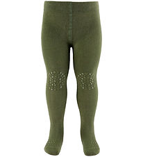 GoBabyGo Skridsikre Strømpebukser - Bambus - Deep Lichen Green