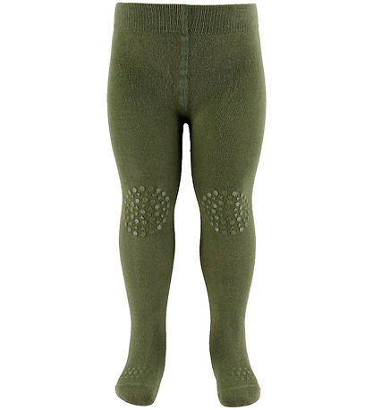 GoBabyGo Skridsikre Strømpebukser - Bambus - Deep Lichen Green