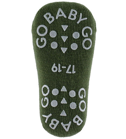 GoBabyGo Strømper - Non-Slip - Olivine