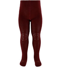 GoBabyGo Skridsikre Strømpebukser - Uld -  Wine Red