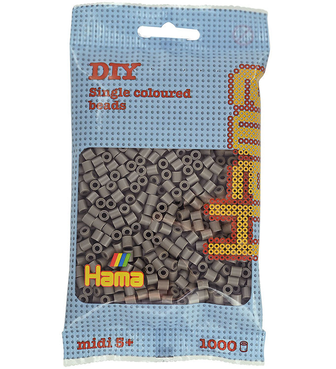 Hama Midi Perler - 1000 stk. - 117 Gråbrun