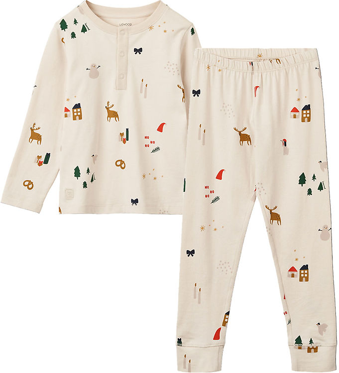 Liewood Nattøj - 2-delt - Wilhelm - Holiday/Sandy