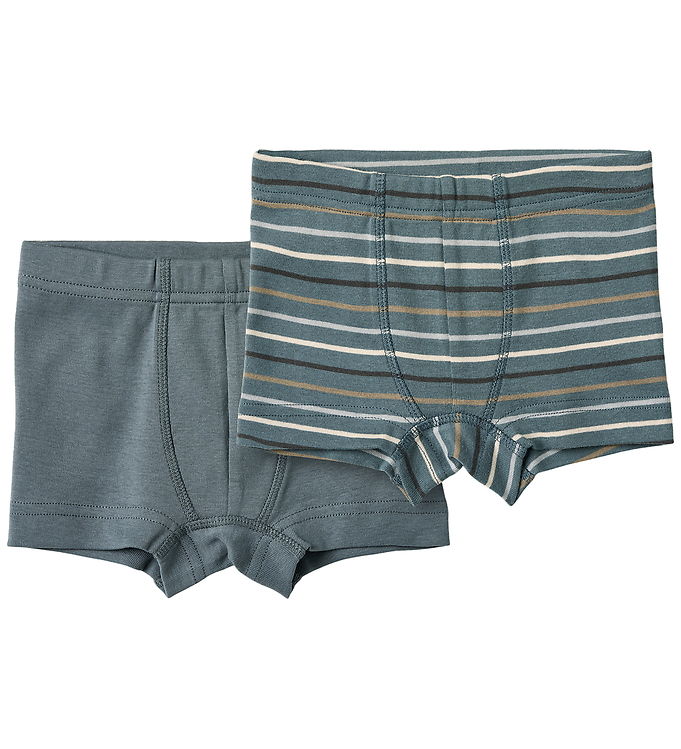 Wheat Boxershorts - 2-pak - Louis - Blue Multi Stripe