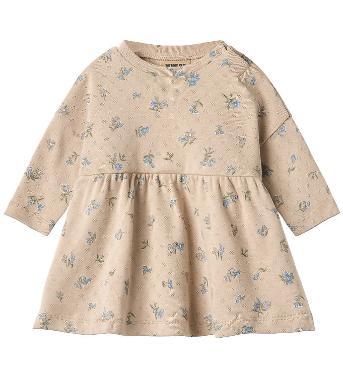 Wheat Kjole - Emmy - Warm Sand Flowers