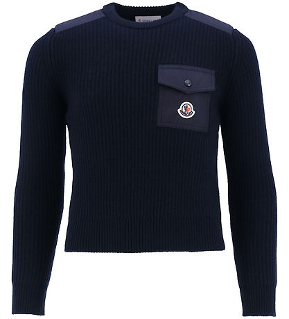 Moncler Bluse - Uld - Navy