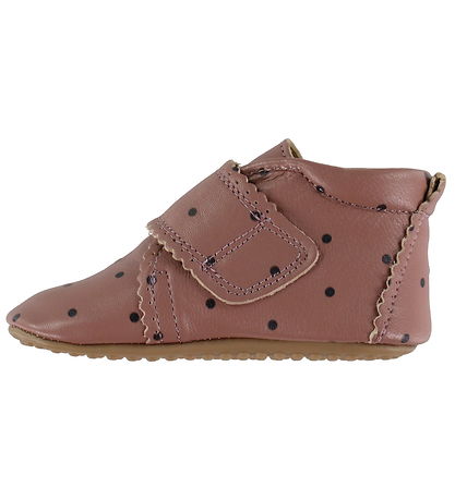 Pom Pom Begyndersko - Velcro Scallops - Vintage Rose Dot