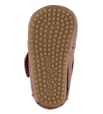 Pom Pom Begyndersko - Velcro Scallops - Vintage Rose Dot