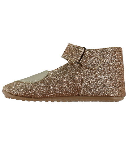Pom Pom Begyndersko - Ballerina Heart - Gold Glitter