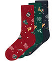Name It Socks - 3-Pack - NknVismas - Jester Red/Navy Blazer +