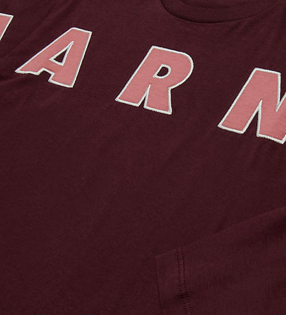 Marni Bluse - Berry Jam m. Logo