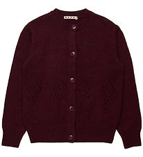 Marni Cardigan - Nylon/Uld - Berry Jam