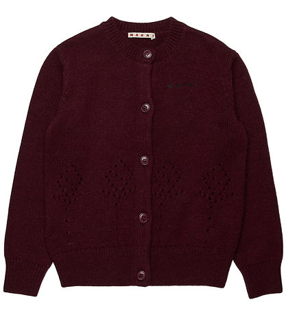Marni Cardigan - Nylon/Uld - Berry Jam