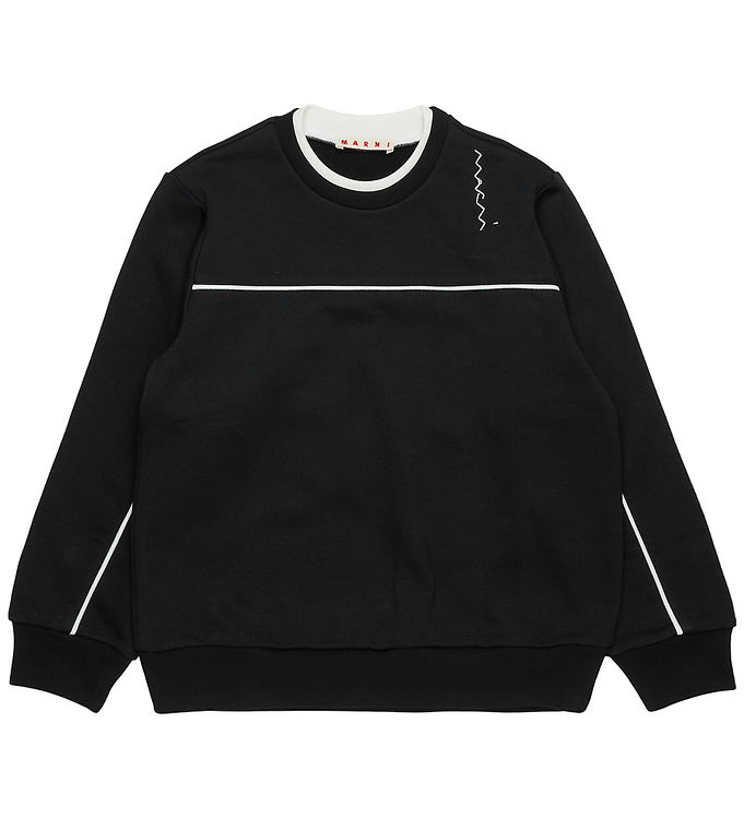 Marni Sweatshirt - Sort m. Hvid