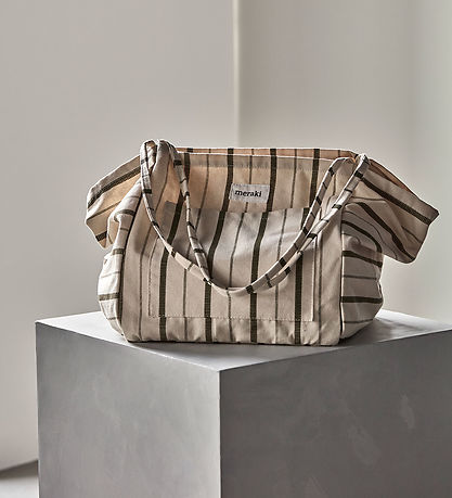 Meraki Shopper - Råhvid/Armygrøn
