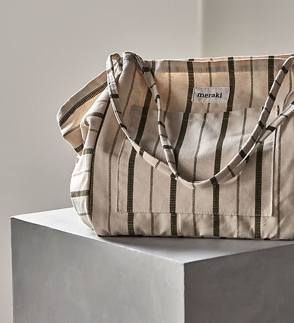 Meraki Shopper - Råhvid/Armygrøn