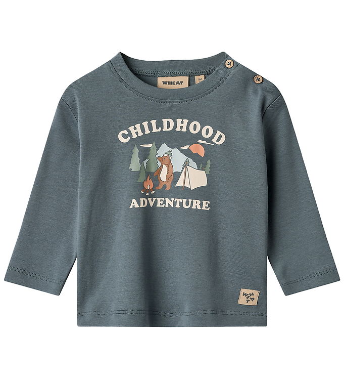 Wheat Bluse - Ray - Stormy Weather m. Print