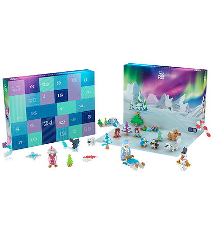 Plus-Plus Julekalender - Santa's Northern Lights Adventure - 24 