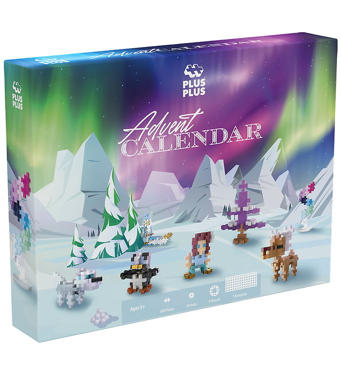 Plus-Plus julekalender - Santa's Northern Lights Adventure