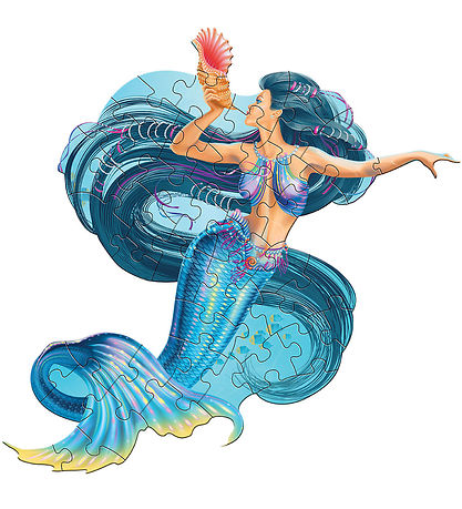 Madd Capp Puzzles Puslespil - I Am LiL' Mermaid - 48 Brikker