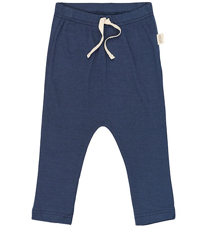 Petit Piao Bukser - Rib - Modal - Dress Blue