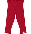 Petit Piao Leggings - Rib - Modal - Jet Red/Biking Red