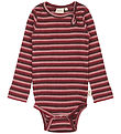 Petit Piao Body l/æ - Rib - Modal - Biking Red Multistripe