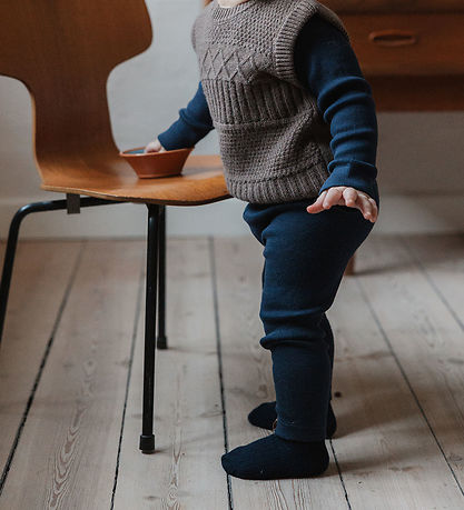 Petit Piao Leggings - Rib - Modal - Dress Blues