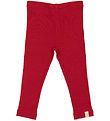 Petit Piao Leggings - Rib - Modal - Jet Red