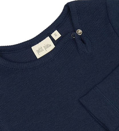 Petit Piao Body l/æ - Rib - Modal - Dress Blues