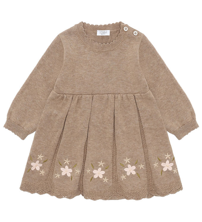 Hust and Claire Kjolebody - HCKlara - Strik - Biscuit m. Blomste