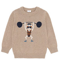 Hust and Claire Bluse - Strik - HCPelle - Biscuit m. Vægtløfter Hust and Claire Bluse - Strik - HCPelle - Biscuit m. Vægtløfter