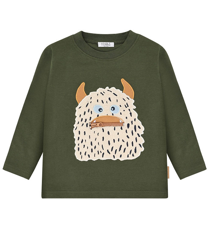 Hust and Claire Bluse - HCAnton - Deep Ivy m. Monster