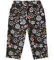 Hust and Claire Fløjlsbukser - HCTammy - Light Blue m. Blomster Hust and Claire Fløjlsbukser - HCTammy - Light Blue m. Blomster