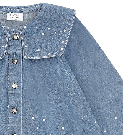 Hust and Claire Skjorte - HCKaroline - Blue Denim