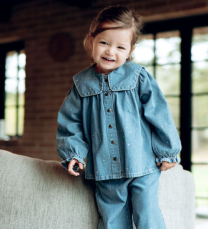 Hust and Claire Skjorte - HCKaroline - Blue Denim